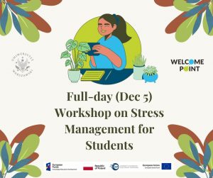 Full-day, workshop on stress, management for students