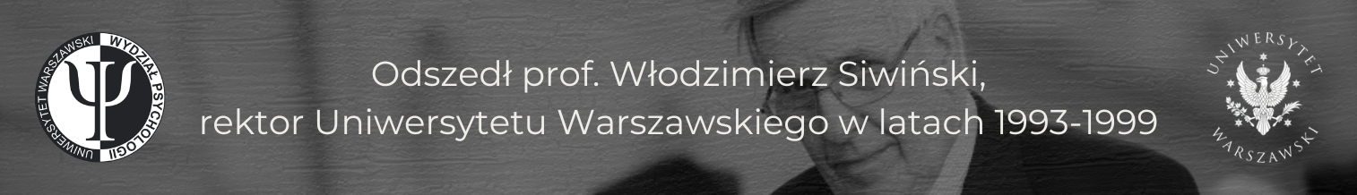 Banner, zmarł prof. Włodzimierz Siwiński