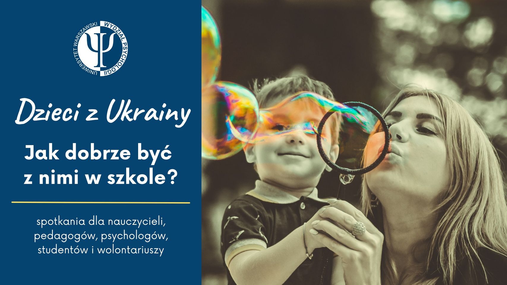 Dzieci z Ukrainy - jak dobrze być z nimi w szkole, banner